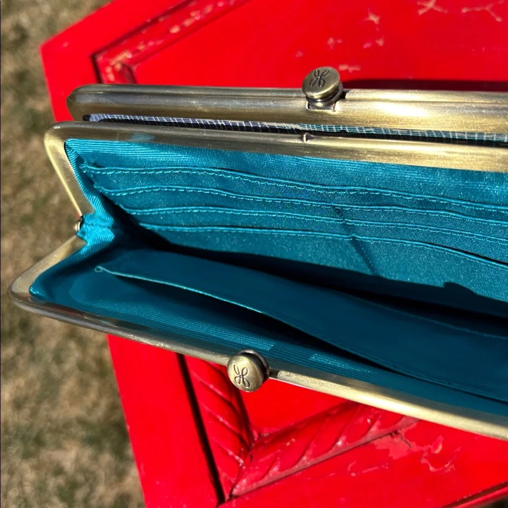 Hobo Double Click Wallet, Never Used, 8 1/4” x 4”